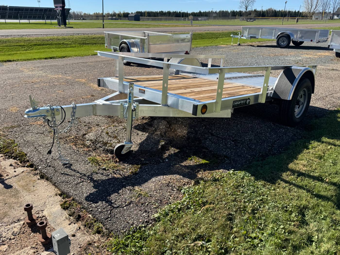 2026 Trophy 5x8 Aluminum Utility Trailer, Single Axle, Tip-In Ramp, photo 1