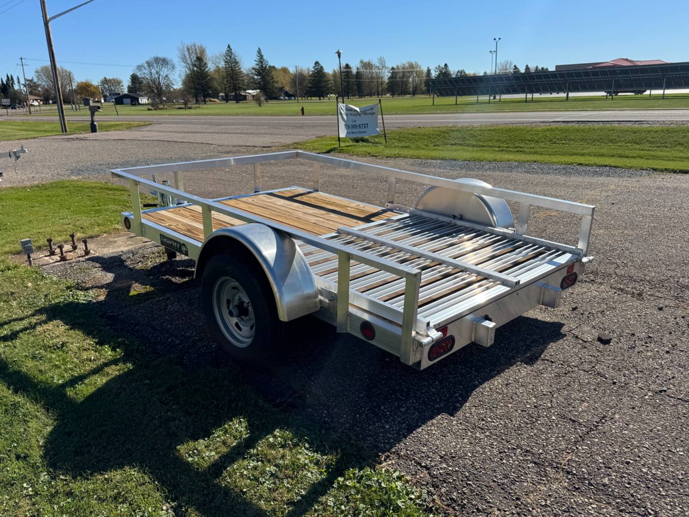 2026 Trophy 5x8 Aluminum Utility Trailer, Single Axle, Tip-In Ramp, photo 3
