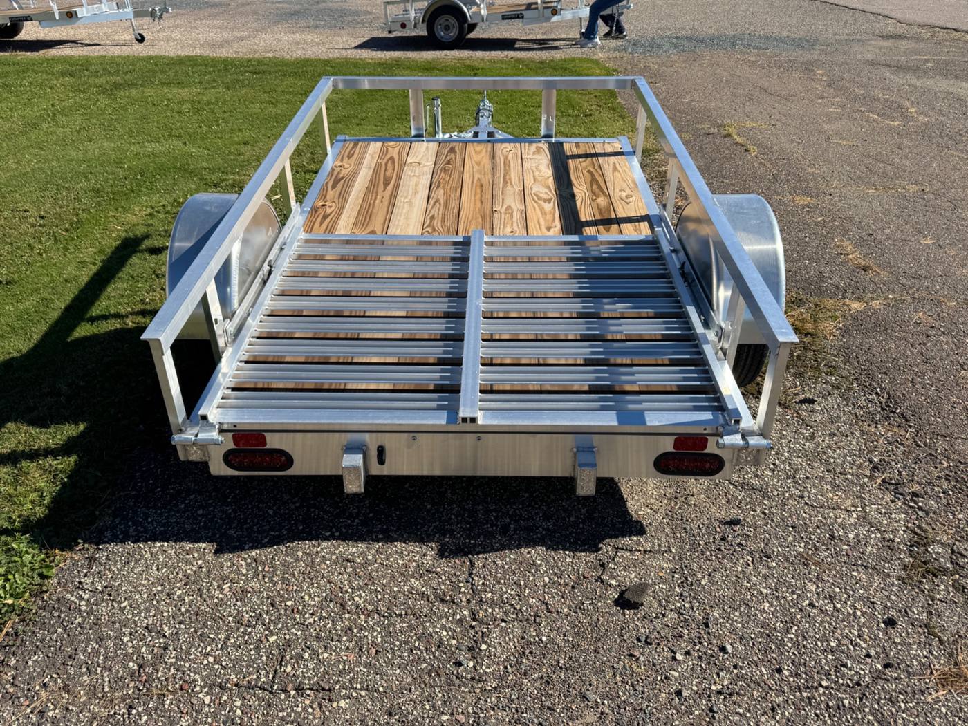 2026 Trophy 5x8 Aluminum Utility Trailer, Single Axle, Tip-In Ramp, photo 4