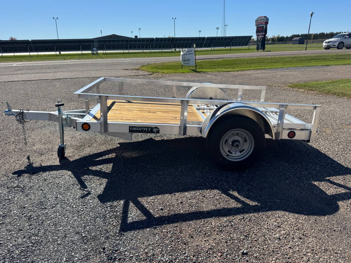 2027 Trophy 5x8 Aluminum Utility Trailer, Single Axle, Tip-In Ramp, photo 2