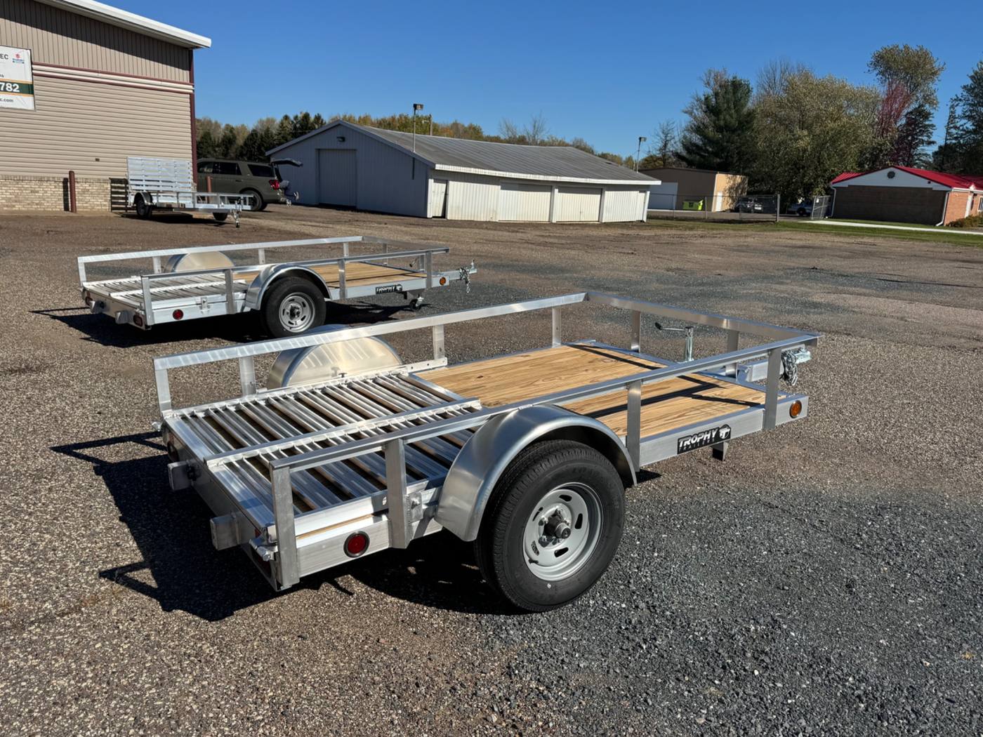 2027 Trophy 5x8 Aluminum Utility Trailer, Single Axle, Tip-In Ramp, photo 5