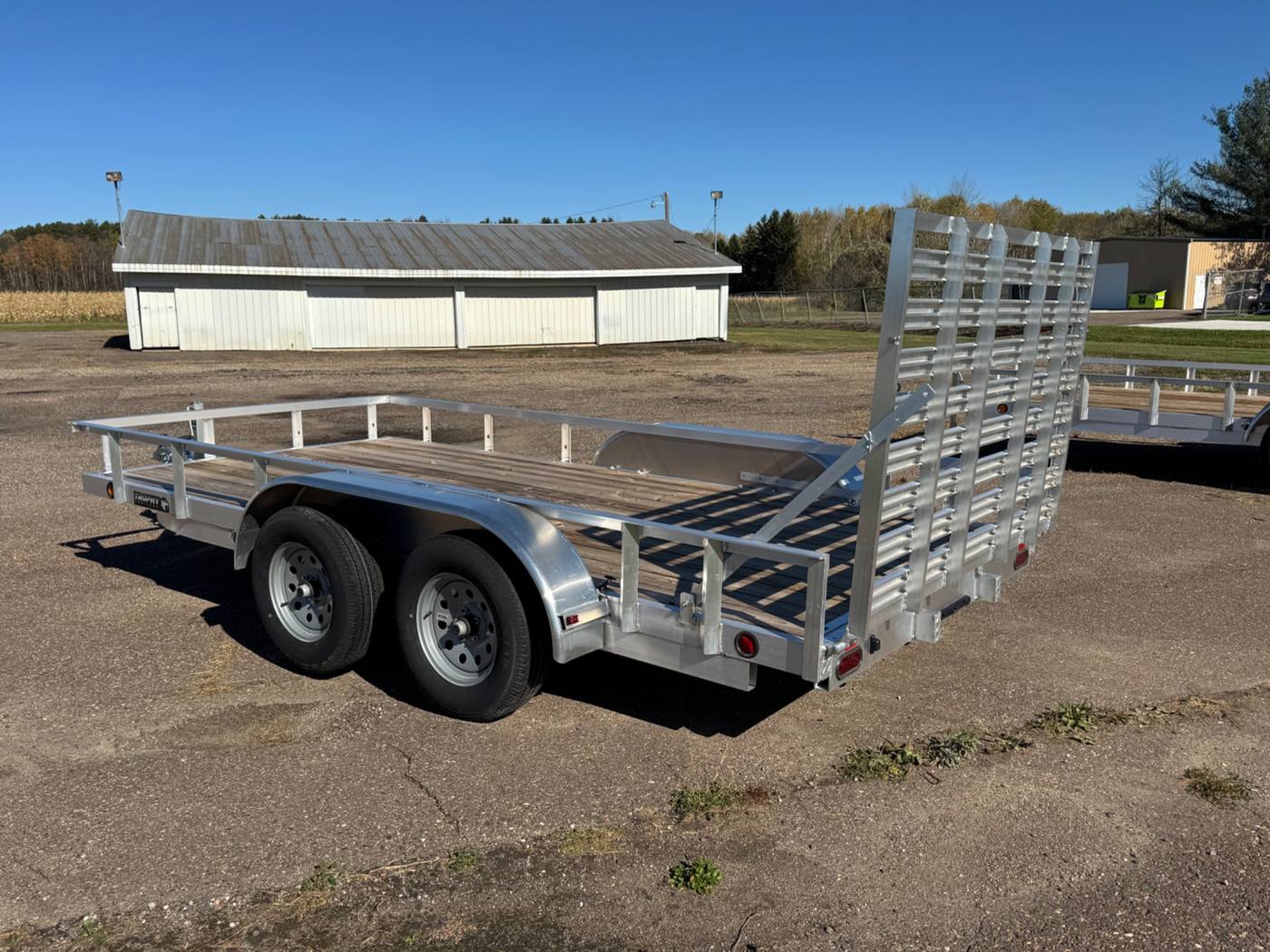2026 Trophy 7x14 Aluminum Utility Trailer, Heavy Duty, Tandem, Tip-In Ramp, photo 3