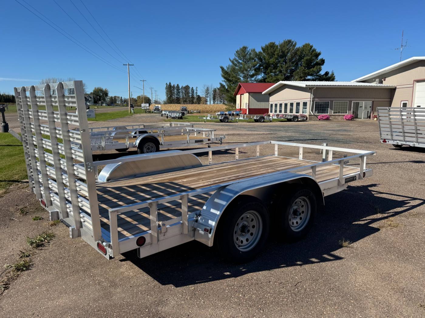 2026 Trophy 7x14 Aluminum Utility Trailer, Heavy Duty, Tandem, Tip-In Ramp, photo 5