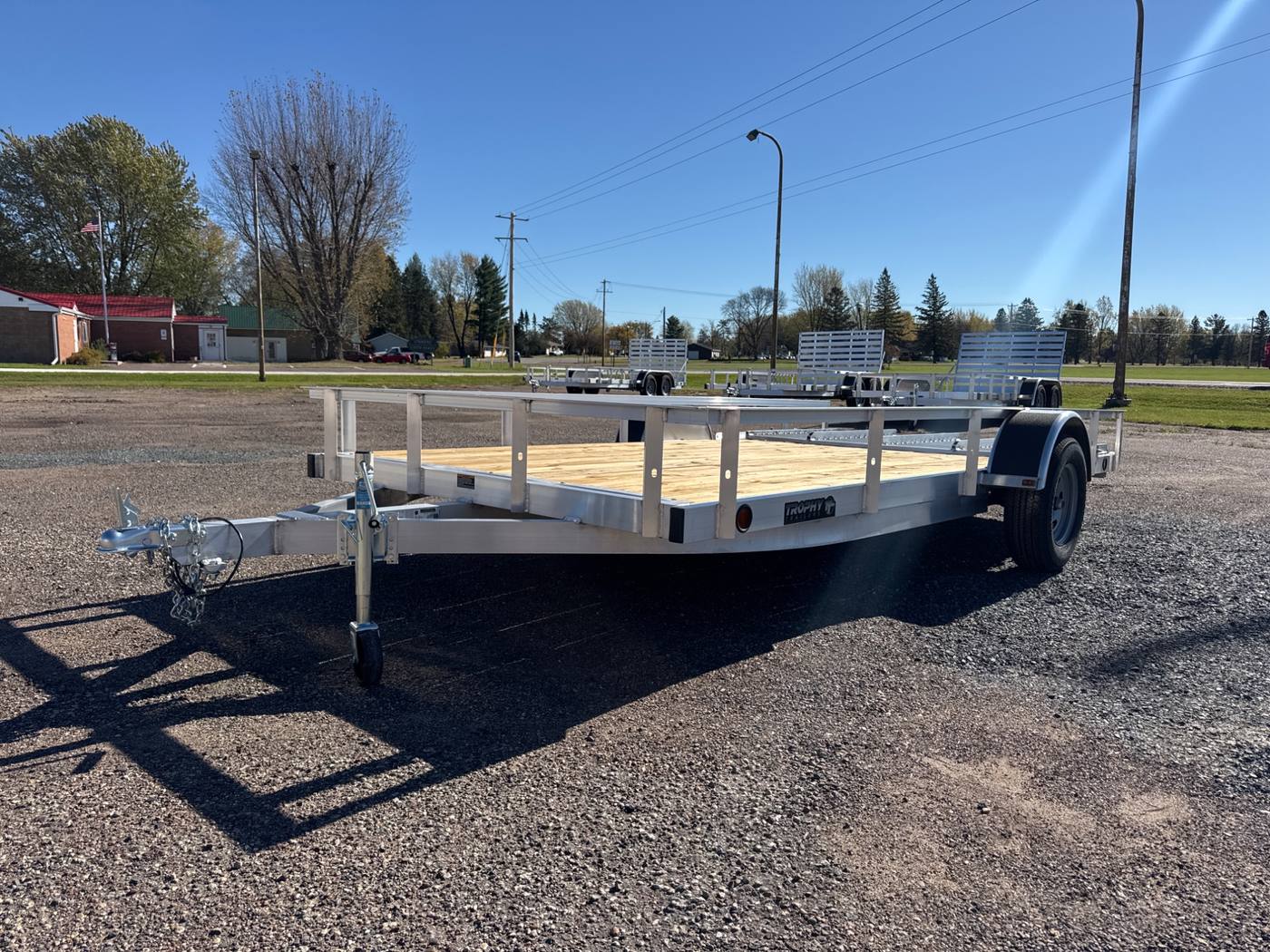 2026 Trophy 7x14 Aluminum Utility Trailer, Single Axle, Tip-In Ramp, photo 1