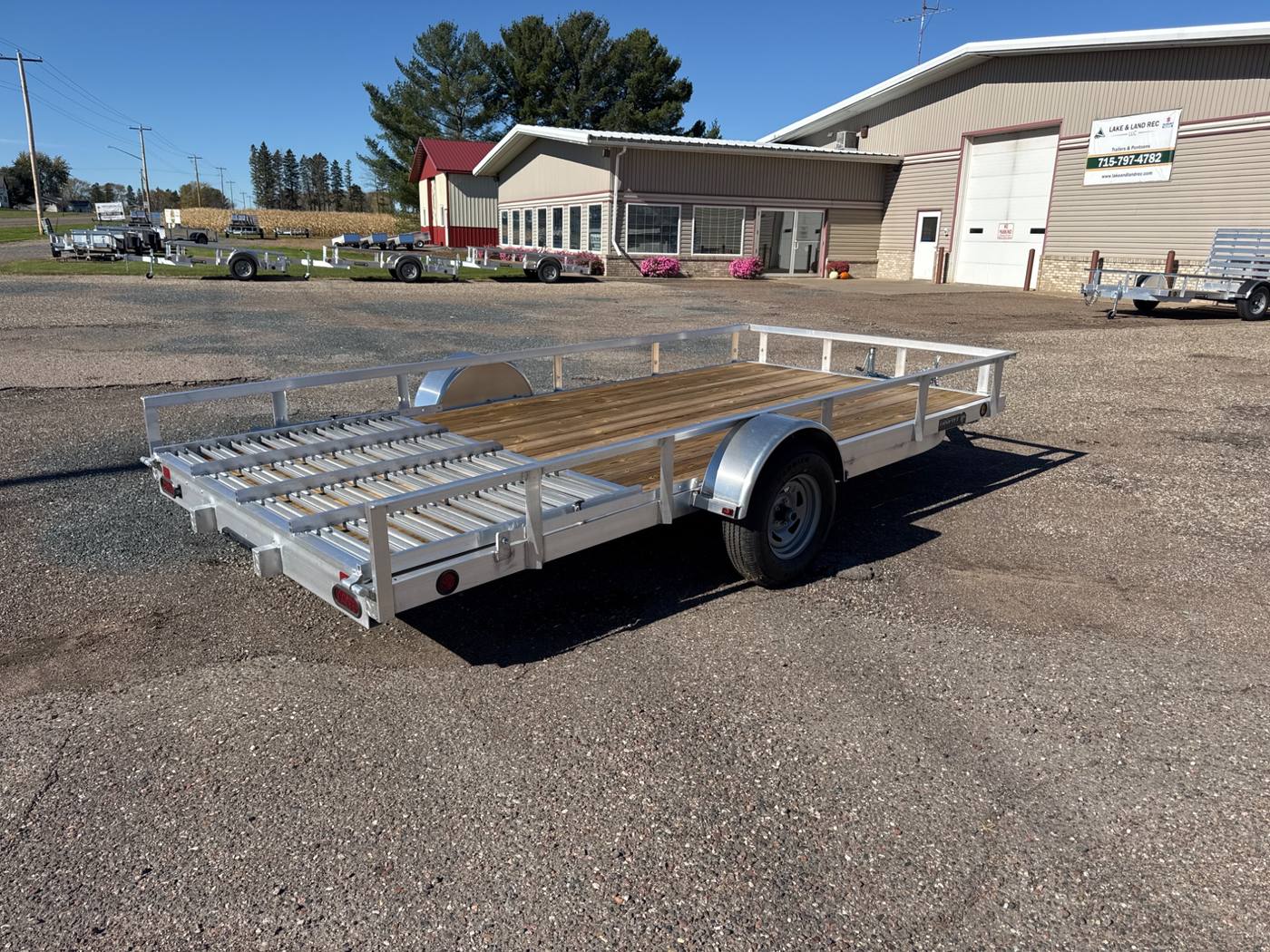 2026 Trophy 7x14 Aluminum Utility Trailer, Single Axle, Tip-In Ramp, photo 5