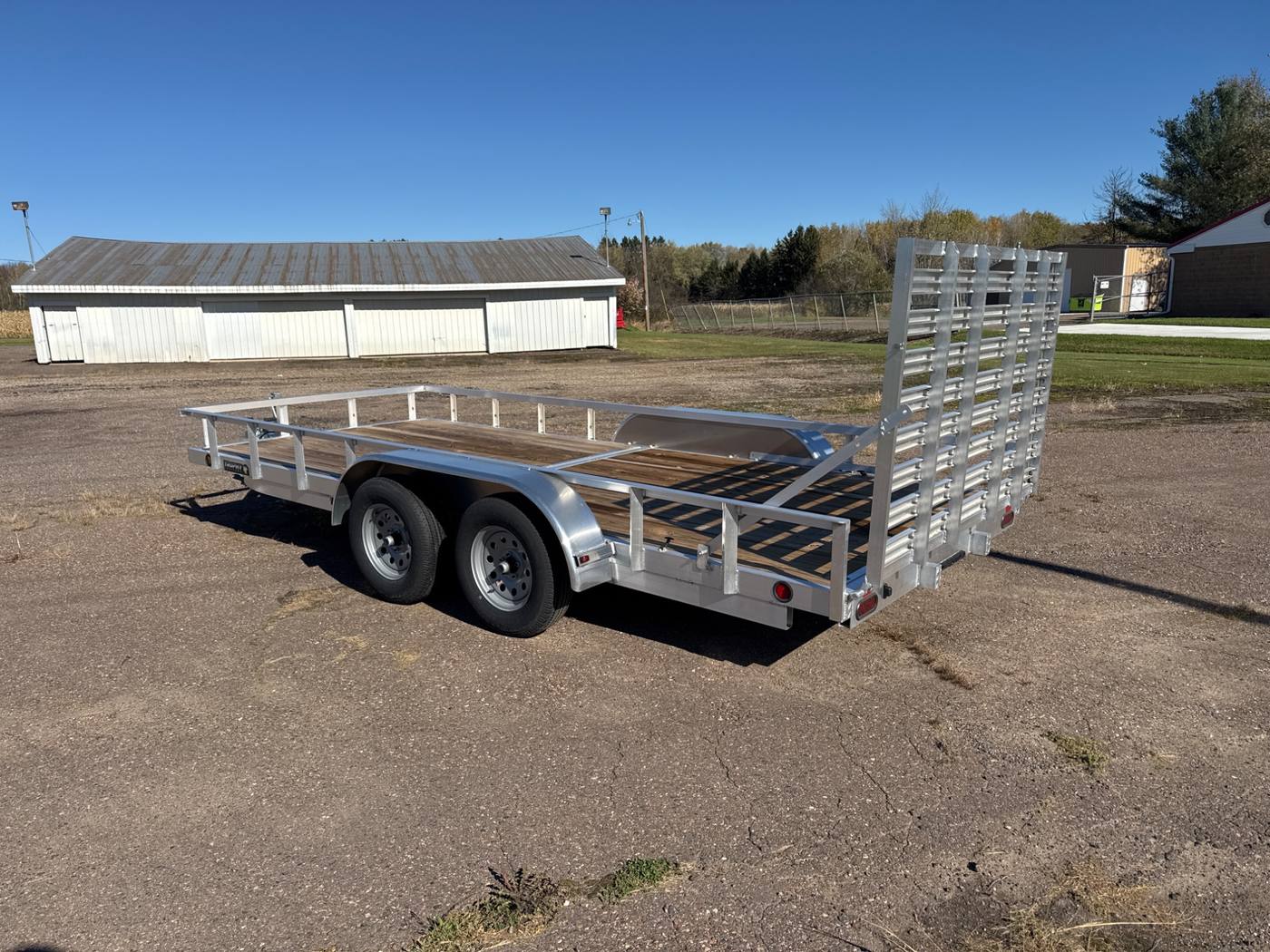 2026 Trophy 7x16 Aluminum Utility Trailer, Heavy Duty, Tandem, Tip-In Ramp, photo 3