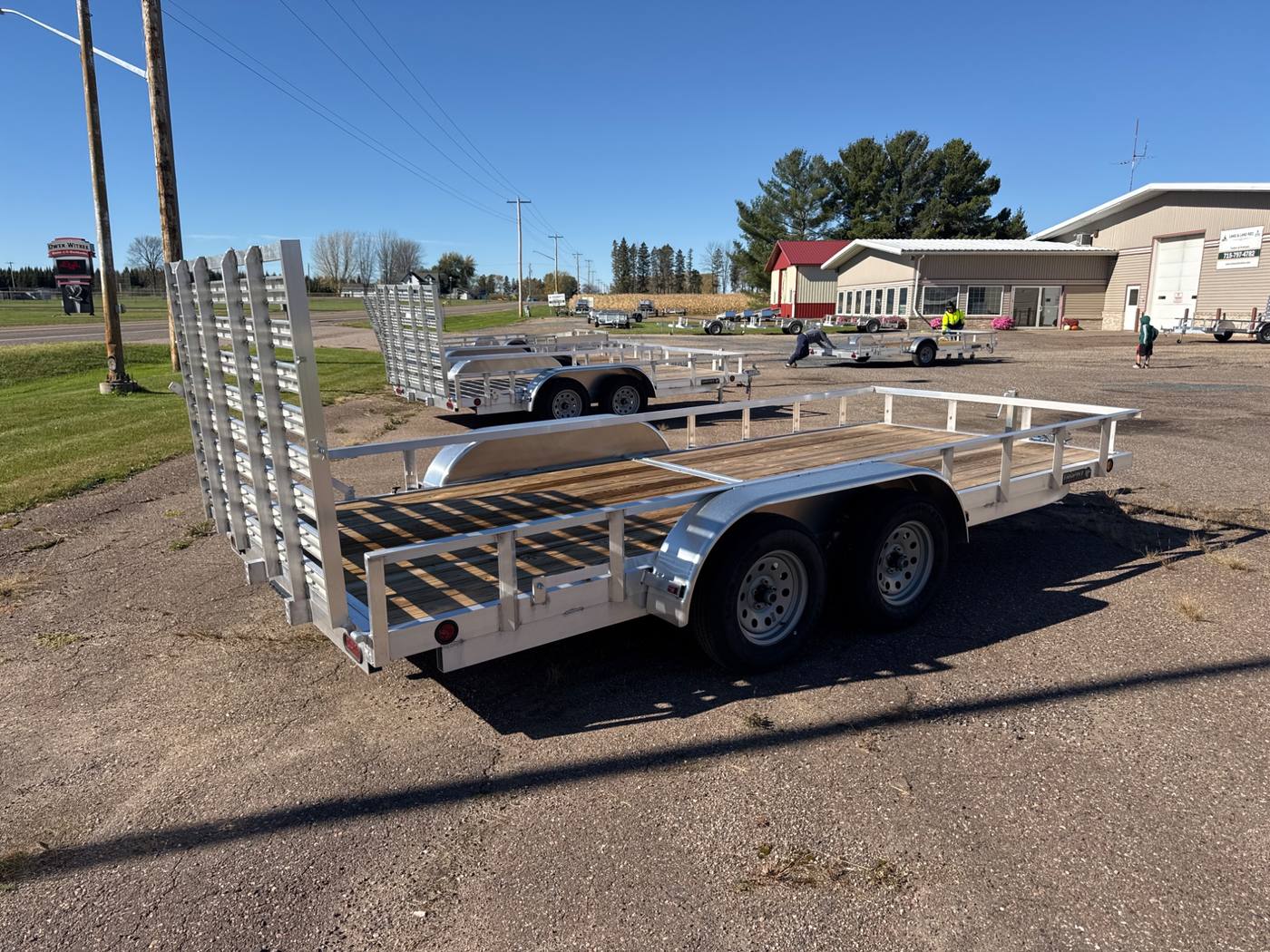 2026 Trophy 7x16 Aluminum Utility Trailer, Heavy Duty, Tandem, Tip-In Ramp, photo 5