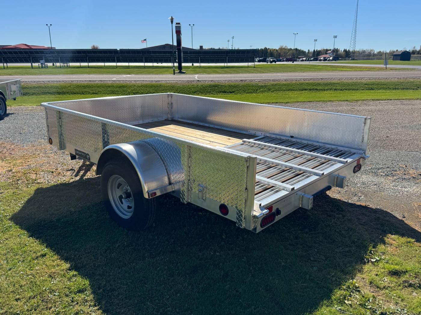 2027 Trophy 6.5x10 Aluminum Trailer, Diamond Plate Sides, Single Axle, Tip-In Ramp, photo 3
