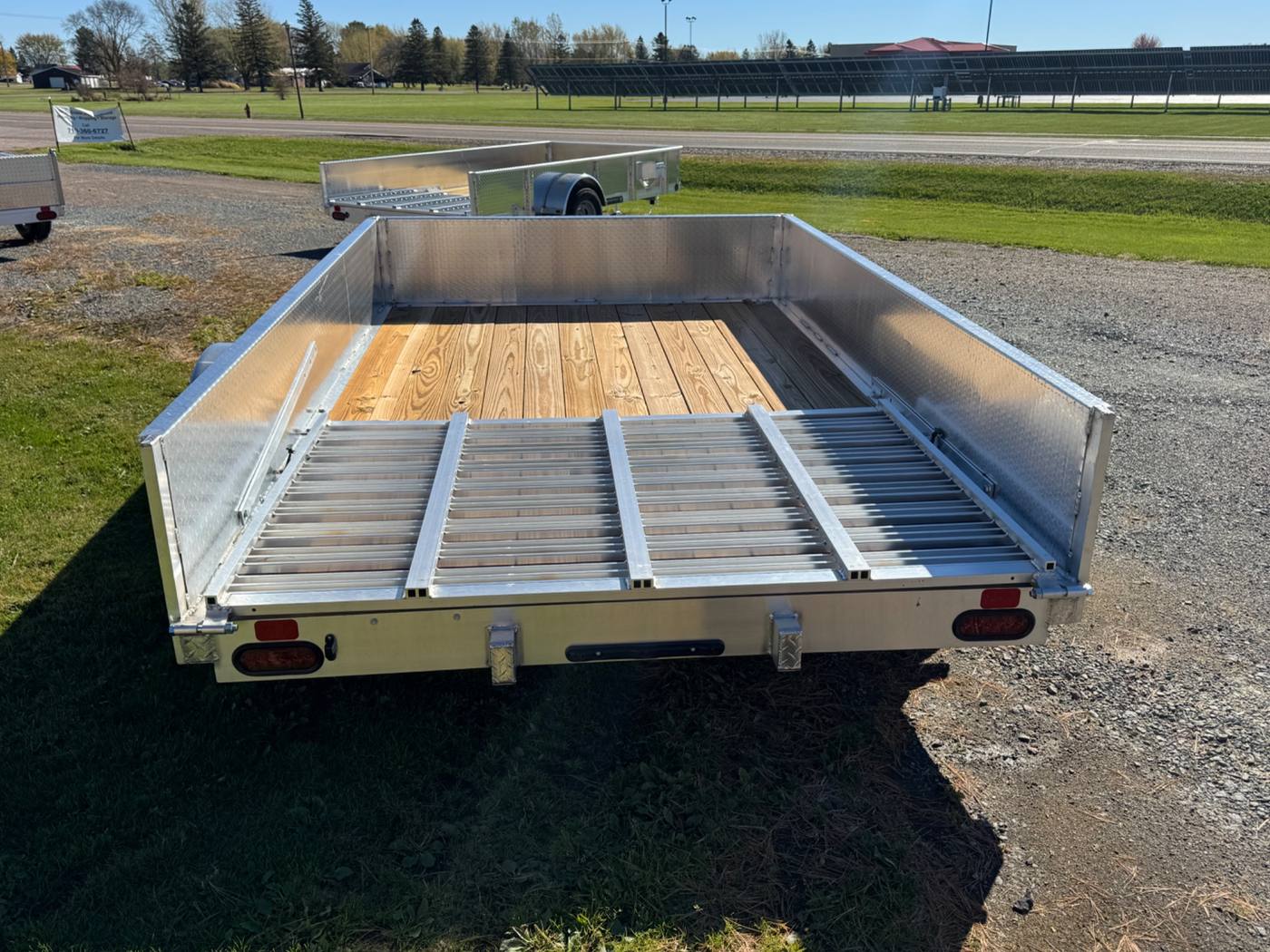 2027 Trophy 6.5x10 Aluminum Trailer, Diamond Plate Sides, Single Axle, Tip-In Ramp, photo 4