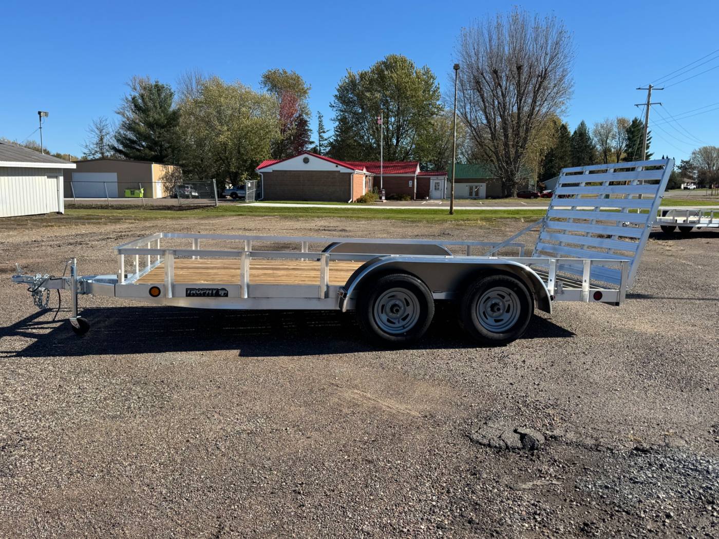 2027 Trophy 7x14 Aluminum Utility Trailer, Tandem, Tip-In Ramp, photo 2