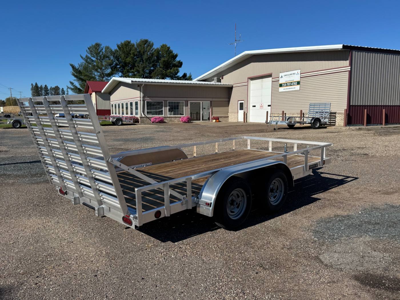 2027 Trophy 7x14 Aluminum Utility Trailer, Tandem, Tip-In Ramp, photo 5