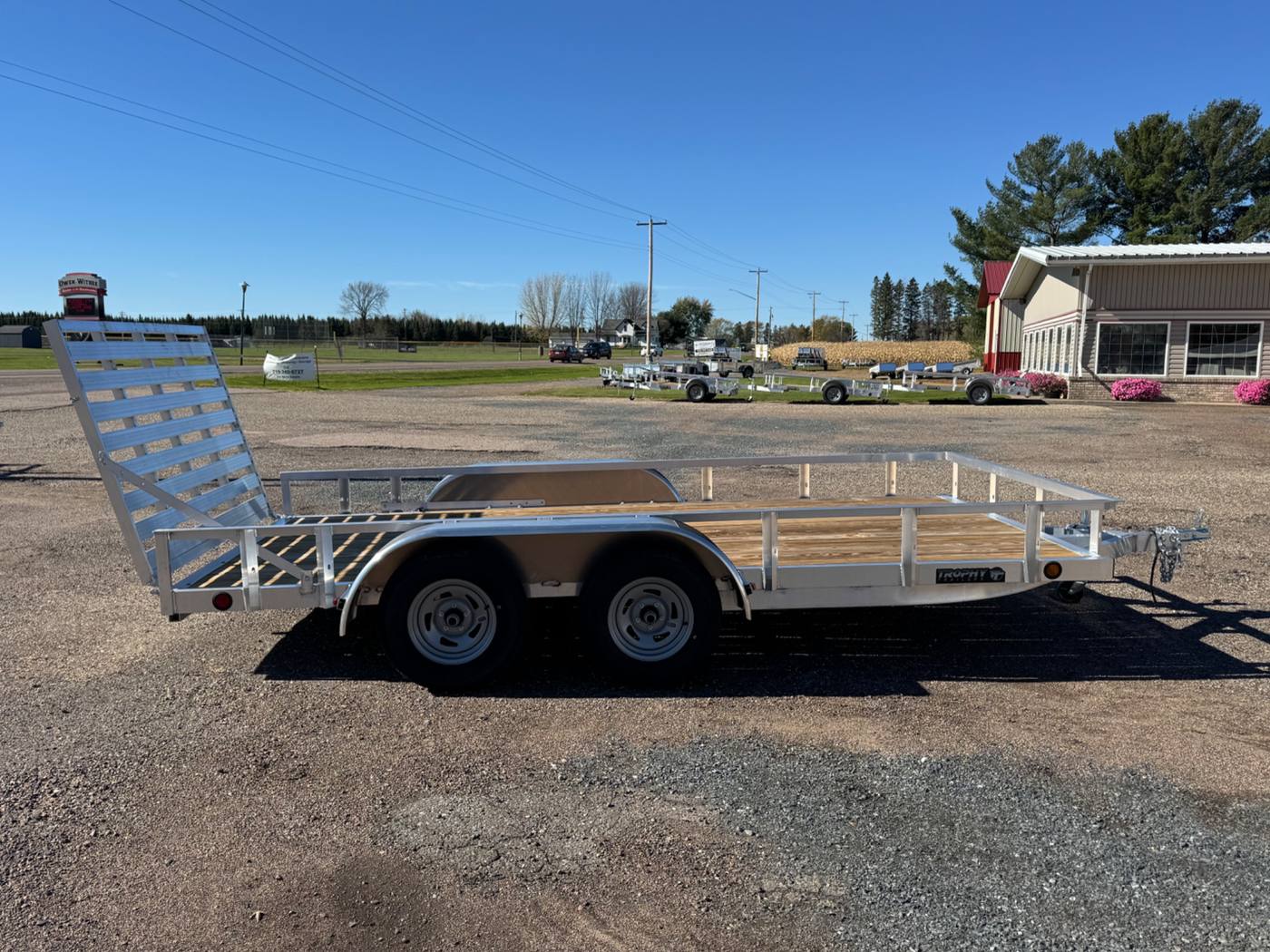 2027 Trophy 7x14 Aluminum Utility Trailer, Tandem, Tip-In Ramp, photo 7