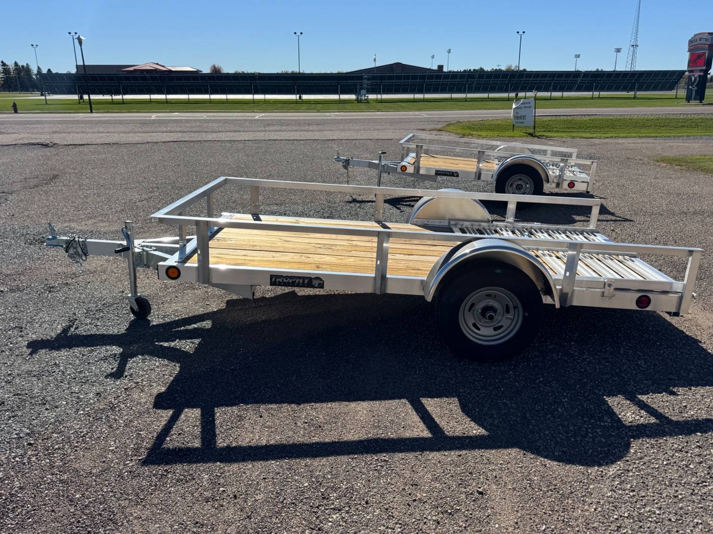 2027 Trophy 5x10 Aluminum Utility Trailer, Single Axle, Tip-In Ramp, photo 2
