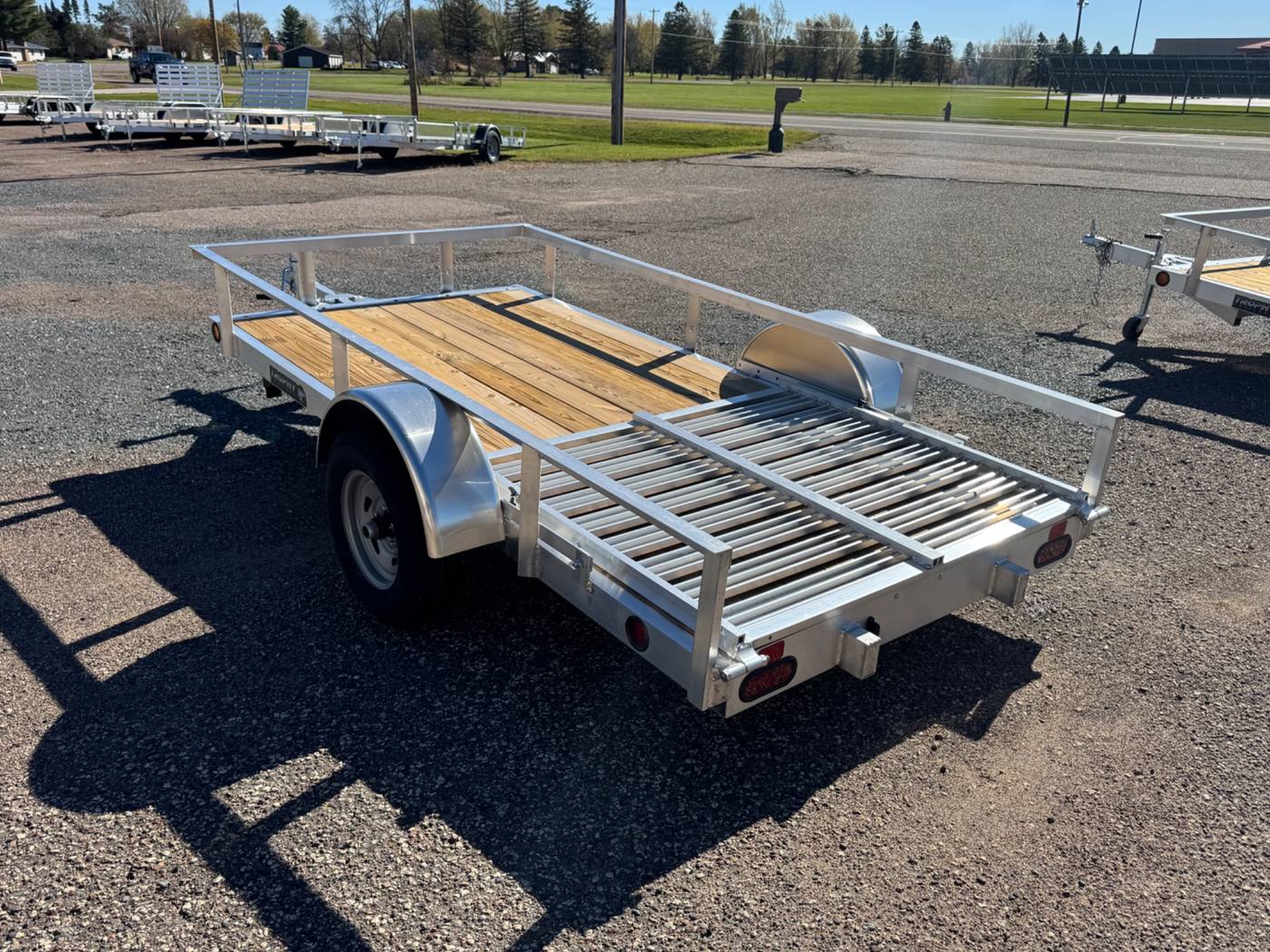 2027 Trophy 5x10 Aluminum Utility Trailer, Single Axle, Tip-In Ramp, photo 3