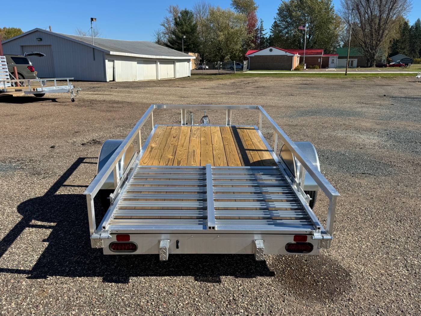 2027 Trophy 5x10 Aluminum Utility Trailer, Single Axle, Tip-In Ramp, photo 4