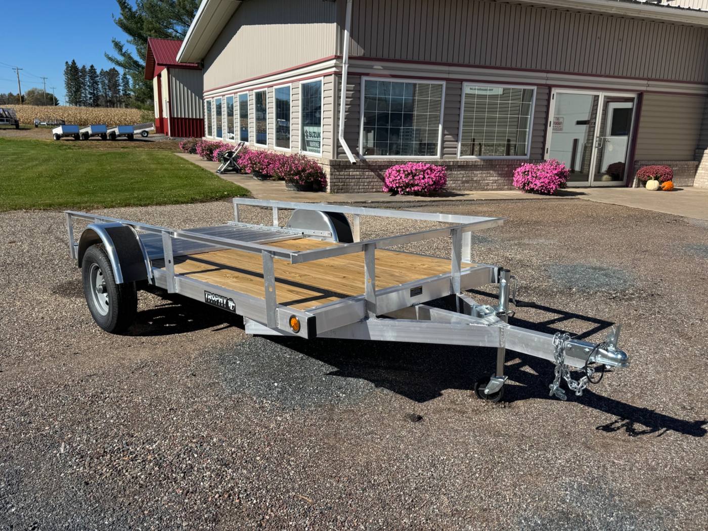 2027 Trophy 5x10 Aluminum Utility Trailer, Single Axle, Tip-In Ramp, photo 7