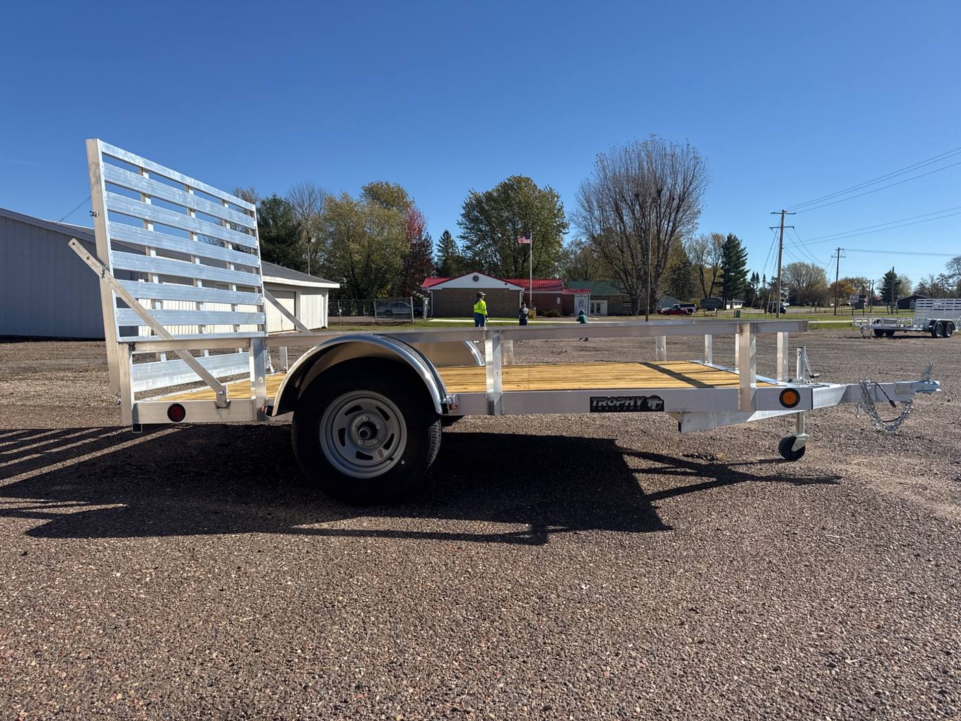 2027 Trophy 6.5x10 Aluminum Utility Trailer, Single Axle, Tip-In Ramp, photo 6