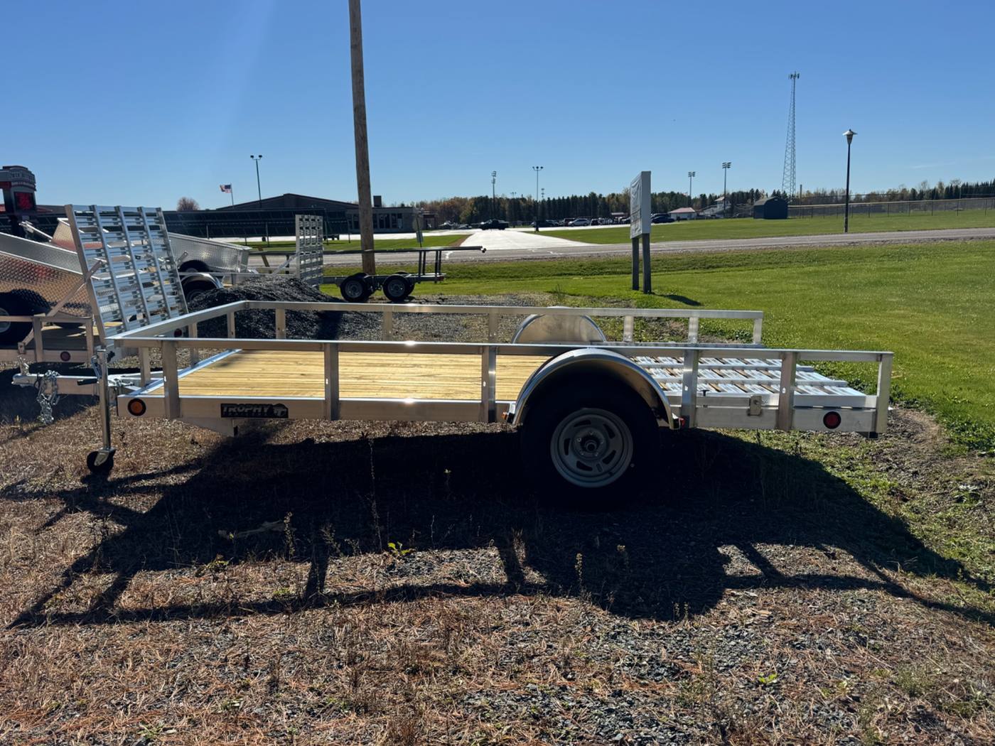 2027 Trophy 6.5x12 Aluminum Utility Trailer, Single Axle, Tip-In Ramp, photo 2