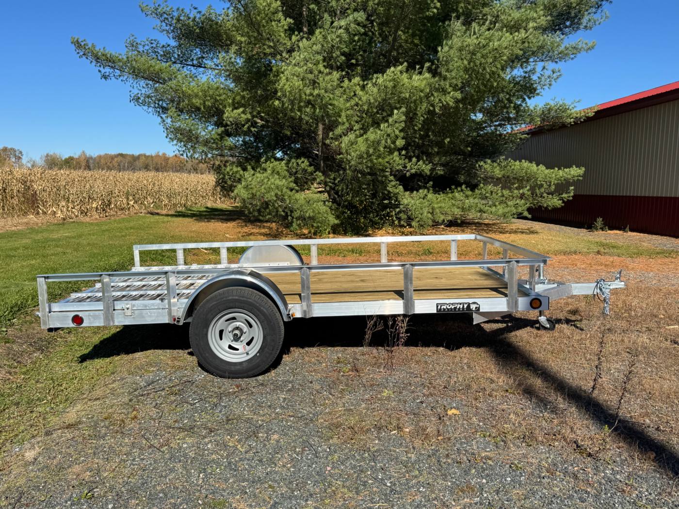 2027 Trophy 6.5x12 Aluminum Utility Trailer, Single Axle, Tip-In Ramp, photo 6