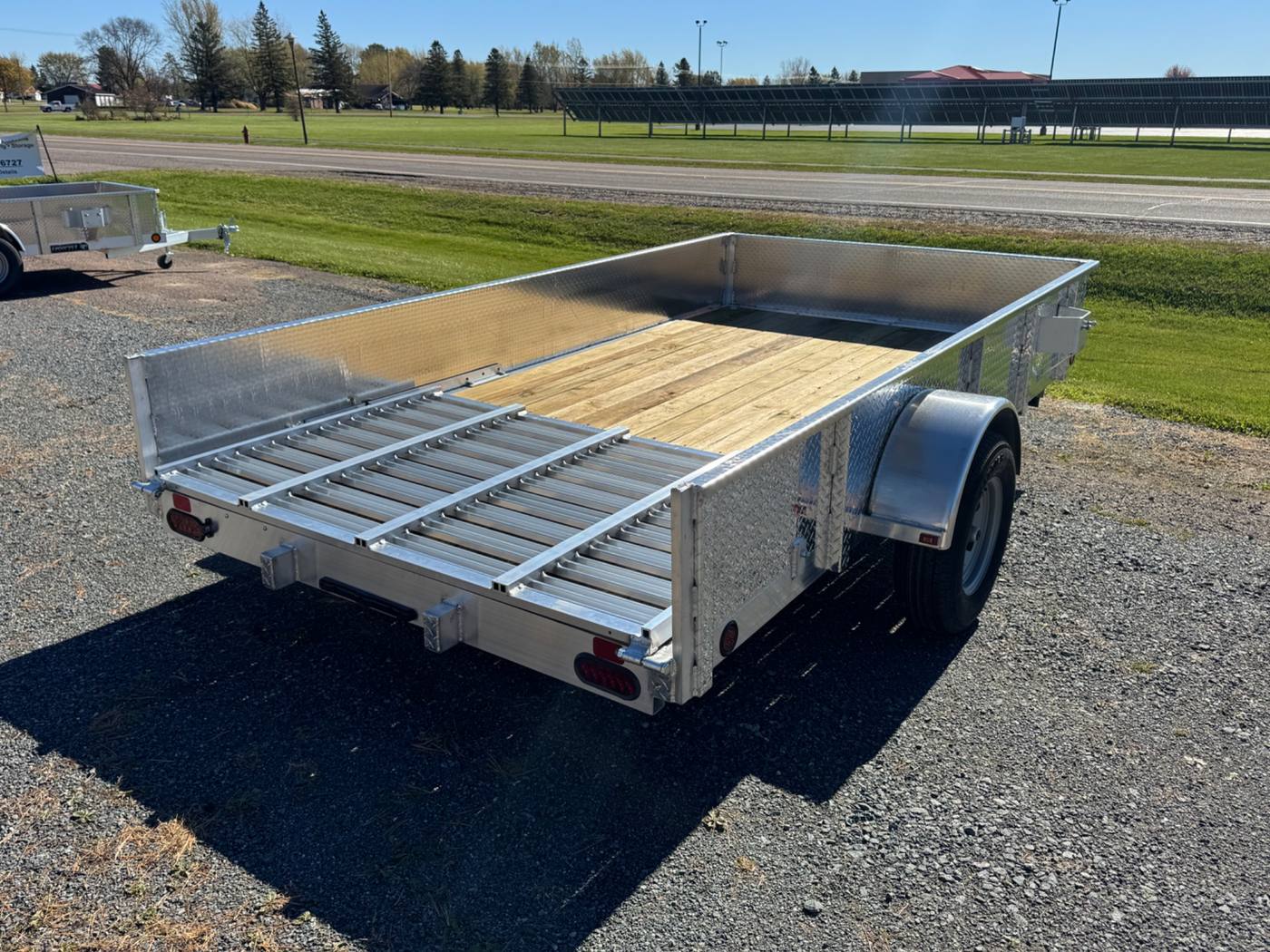 2027 Trophy 6.5x12 Aluminum Trailer, Diamond Plate Sides, Single Axle, Tip-In Ramp, photo 5