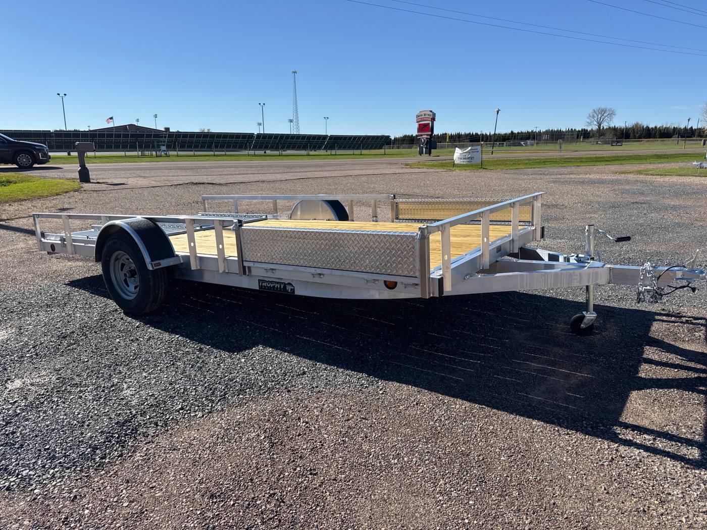 2027 Trophy 7x14 Aluminum Utility Trailer, Single Axle, Tip-In Ramp, photo 7