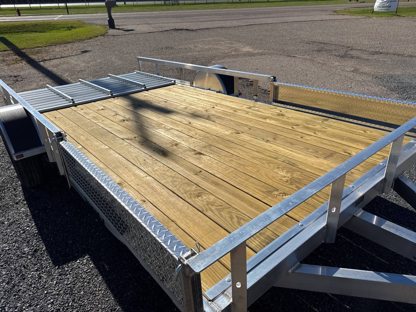2027 Trophy 7x14 Aluminum Utility Trailer, Single Axle, Tip-In Ramp, photo 8