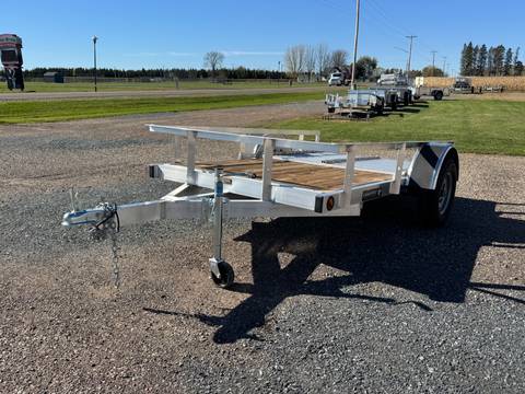 2027 Trophy 5x8 Aluminum Utility Trailer, Single Axle, Tip-In Ramp