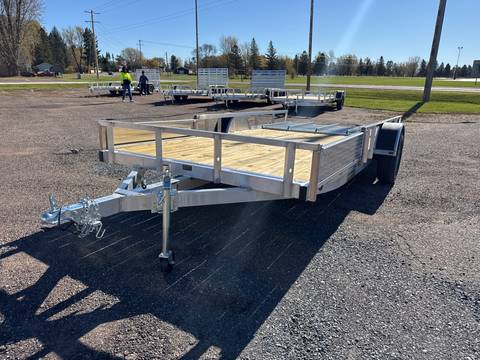 2027 Trophy 7x14 Aluminum Utility Trailer, Single Axle, Tip-In Ramp